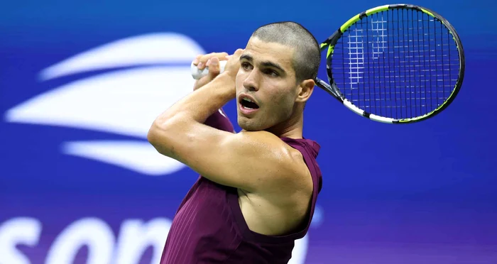 Carlos Alcaraz a venit cu un nu look la New York. Foto Getty images