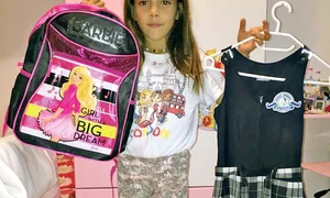 Ana Cleopatra, fetiţa Roxanei  Ciuhulescu, va merge pentru  prima dată la şcoală jpeg