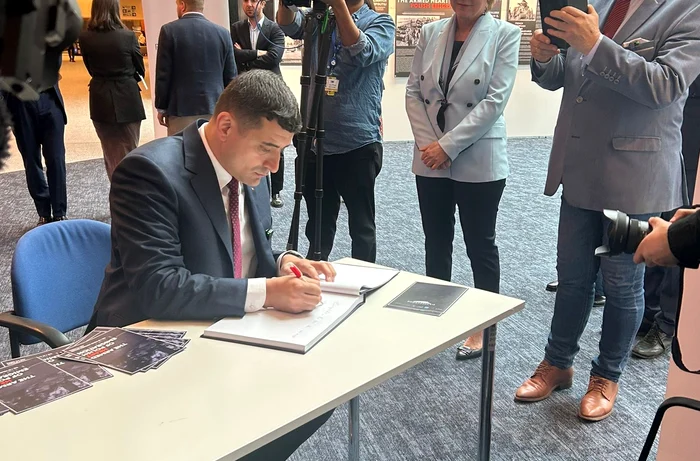 George Simion în Parlamentul European FOTO Alina Cotoros / Adevărul