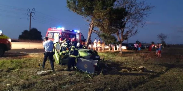 accident Valu lui Traian FOTO ISU Constanţa