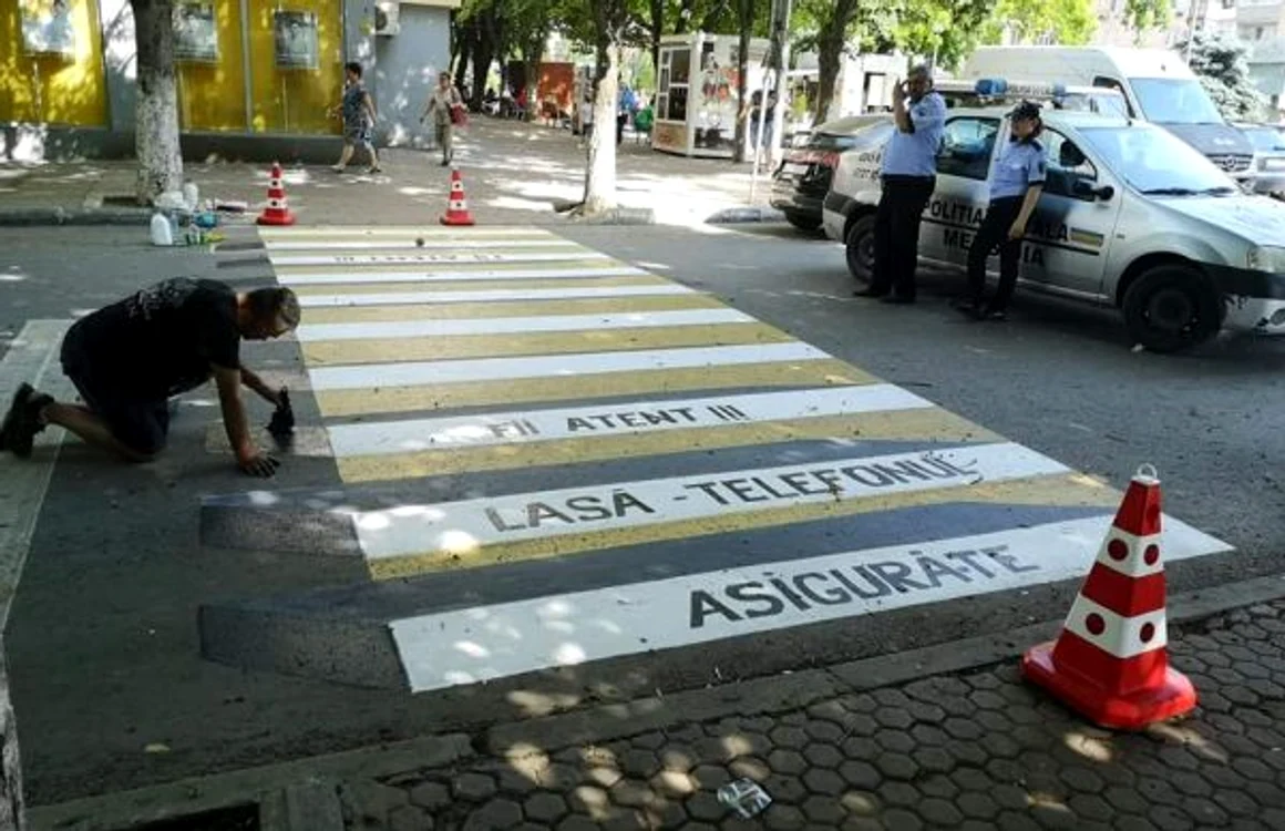 Trecere de pietoni în Medgidia