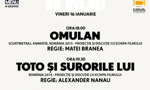 Proiecţie şi dezbatere „Omulan!“ şi „Toto şi surorile lui“ jpeg