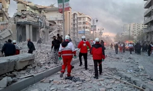 Clădiri afectate de un atac aerian în Iran FOTO Profimedia