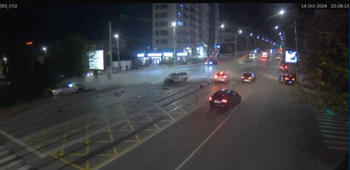 Momentul producerii accidentului Foto: Captură video BZI
