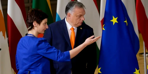 viktor orban steagul uniunii europene foto shutterstock