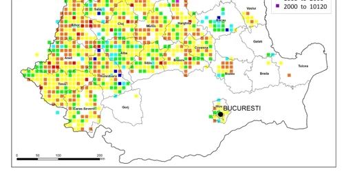 cluj radon harta. foto arhiva Facultatea de Mediu UBB