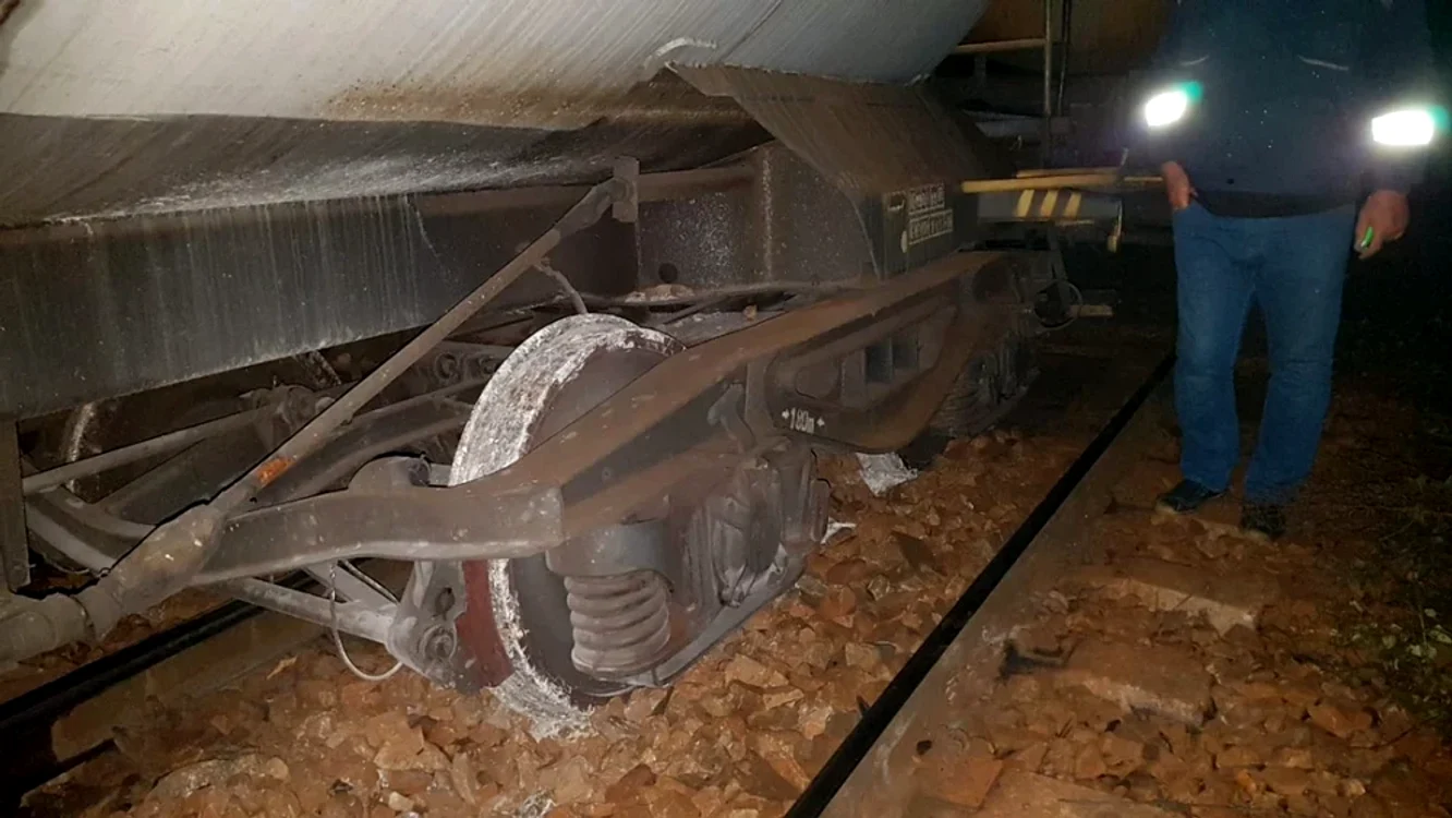 Tren deraiat de pe șine FOTO: Arhivă