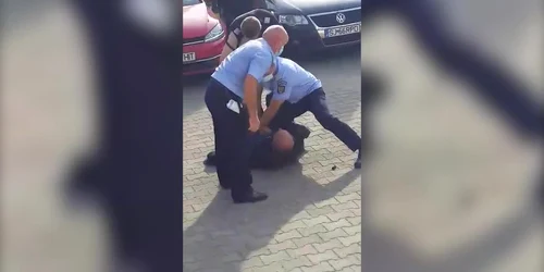 Agresorul a fost imobilizat