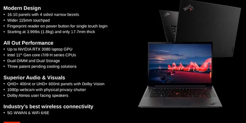 Laptop Lenovo ThinkPad X1 Extreme Gen 4