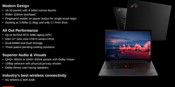 Laptop Lenovo ThinkPad X1 Extreme Gen 4