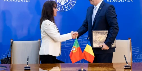 Vasile Dincu si omologul sau din Portugalia FOTO Gov.ro