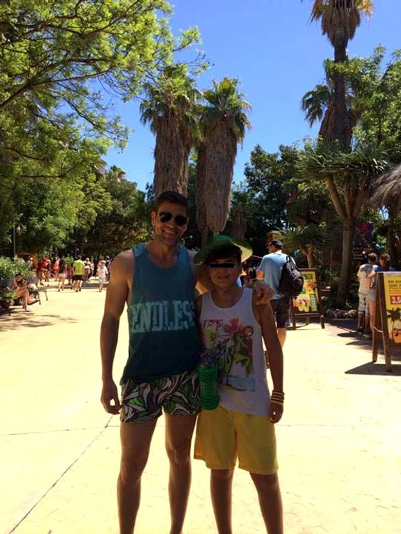 Vali Pungă şi fiul pe care îl are cu Raluca Bădulescu