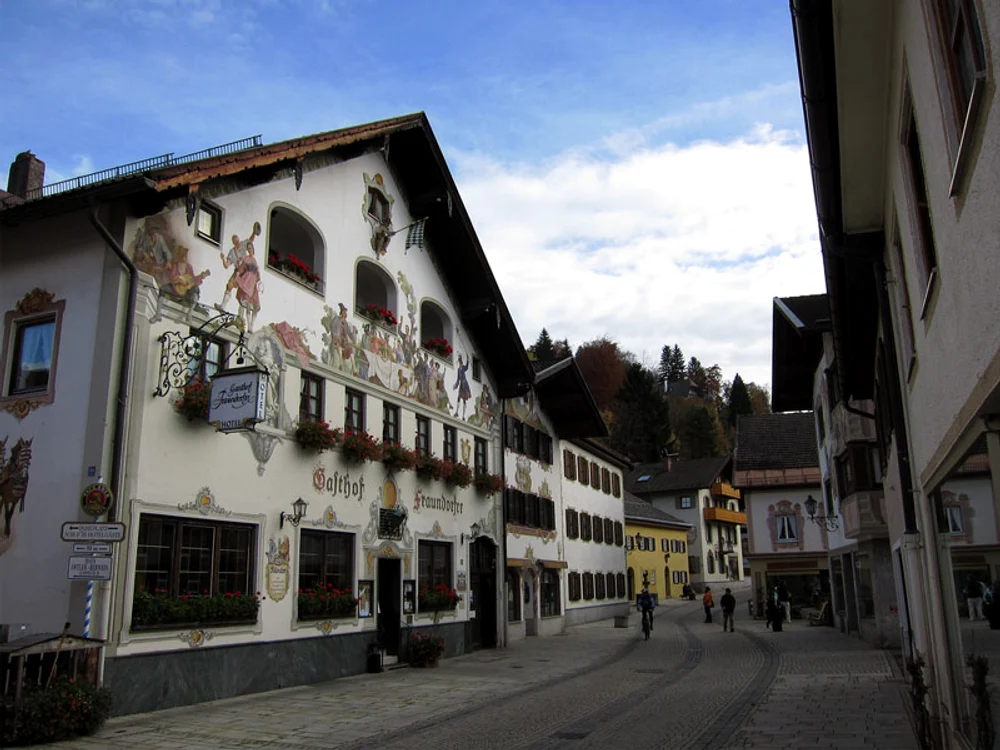 Orașul Garmisch din Germania