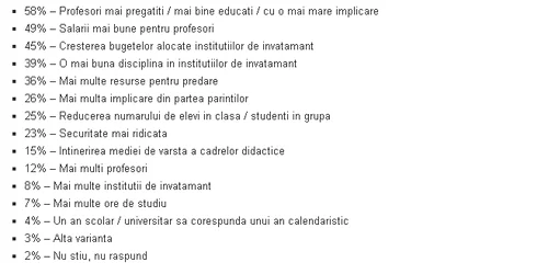Problemele învăţământului românesc