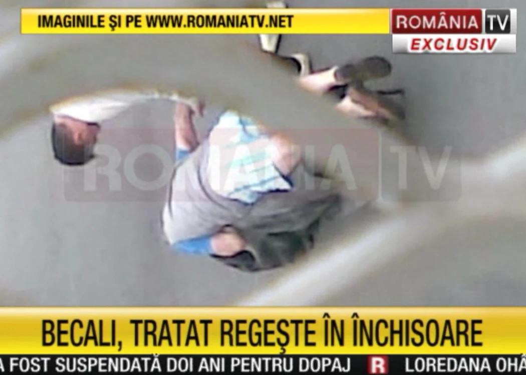 Becali în inchisoare (capturi RTV)