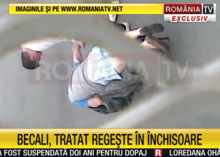 Becali în inchisoare (capturi RTV)