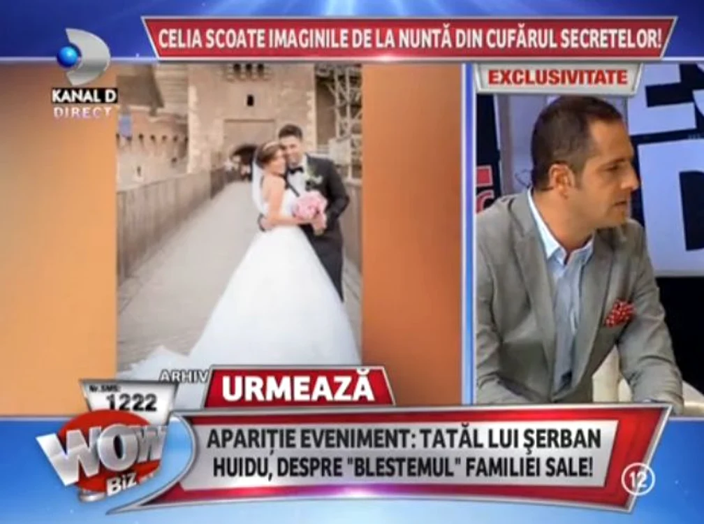 Celia şi iubitul ei au făcut nuntă în apropierea Devei (captură: WOWbiz)