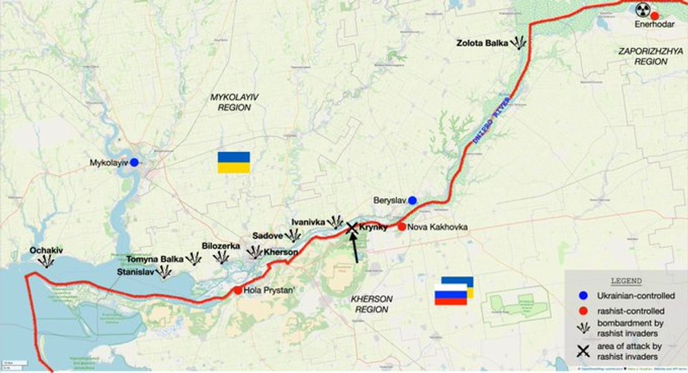 Un comando ucrainean care a încercat să debarce pe malul stâng al Niprului a fost lichidat, susține Rusia