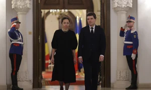 Nicusor Dan  Mirabela Gradinaru ceremonie repatrie domnitor  Grigore Alexandru Ghyka  Foto Inquam Photos George Calin (9) jpg