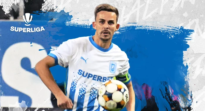 Căpitanul Nicușor Bancu și-a condus excelent echipa în teren  FOTO Facebook Universitatea Craiova