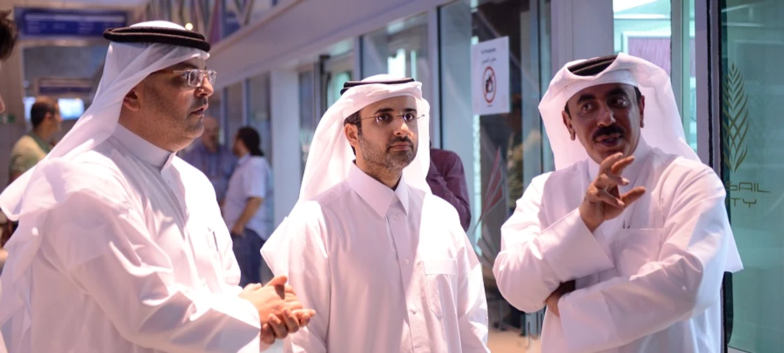Oficialii Comitetului de Organizare, încântați de metroul de la Doha.