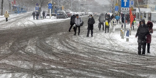 Furtună de zăpadă în China, februarie 2022 foto EPA EFE jpg