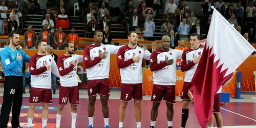 Nationala Qatar handbal FOTO AFP