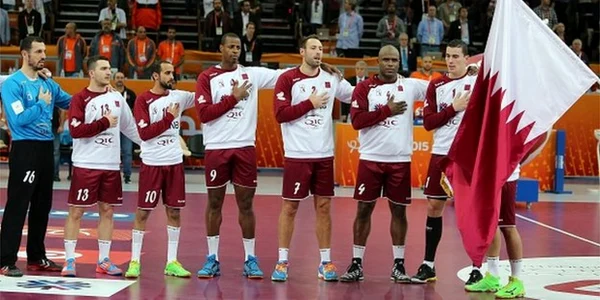 Nationala Qatar handbal FOTO AFP