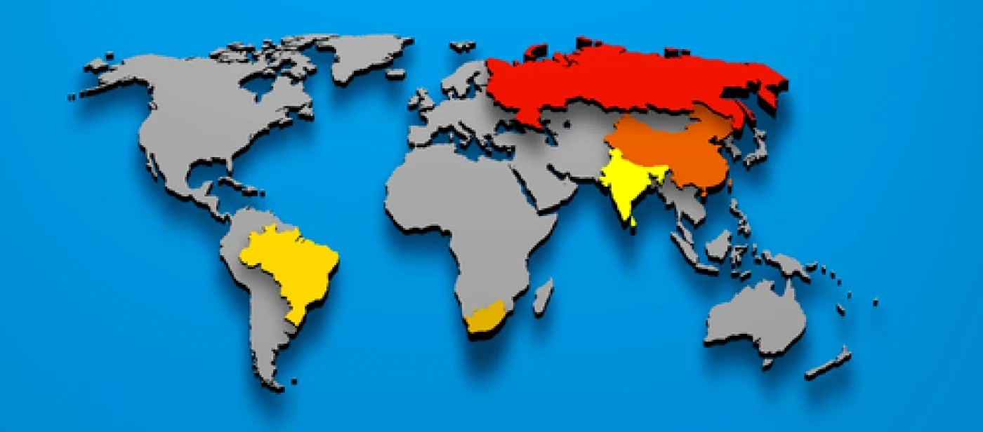Țările BRICS (Brazilia, Rusia, India, China, Africa de Sus). Foto: Shutterstock