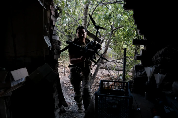 Dronele au un rol crucial pe câmpul de luptă din Ucraina FOTO EPA-EFE