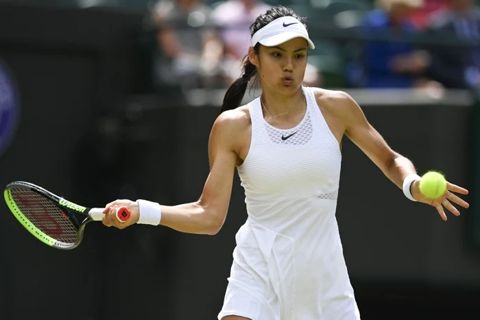 Emma Răducanu - Wimbledon - 3 iulie 2021. FOTO: EPA-EFE