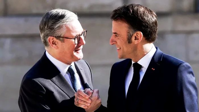 Premierul britanic, Keir Starmer și președintele francez Emmanuel Macron/FOTO:X@LaurentSegnis