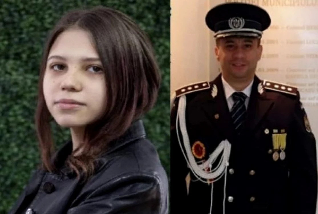 Ana Maria Ţuluc şi tatăl ei, Adrian Ţuluc FOTO IPJ Bacău