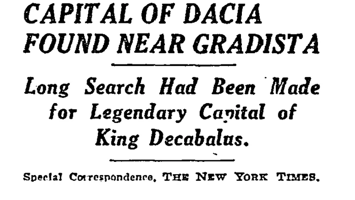 Ştirea a fost publicată în New York Times pe 15 iulie 1934