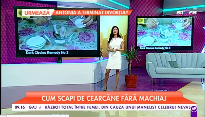 Anda Călin prezintă rubrica de frumusețe de la ”Star Matinal”, de la Antena Stars