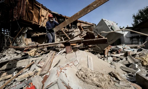 Bombardament efectuat de ruși in Zaporojie FOTO EPA EFE jpg