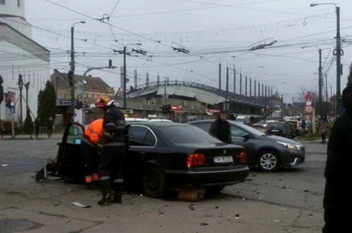 Cele patru victime au fost transportate la spital FOTO Info Trafic Jud. Timiş