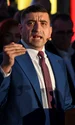 George Simion se declară câștigătorul alegerilor prezidențiale după anunțarea rezultatelor exit-poll, în București. FOTO Inquam Photos / Codrin Unici