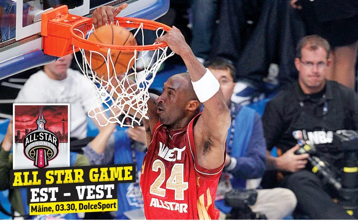 Kobe a primit 1,9 milioane de voturi din partea fanilor, care doreau să-l vadă în All Star Game