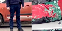 Bebelus salvat de un polițist Foto Poliția Română jpg