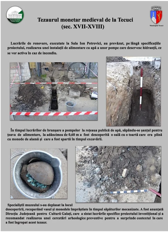 Tezaurul monetar medieval de la Tecuci (foto: Muzeul de Istorie „Teodor Ciuncu”)