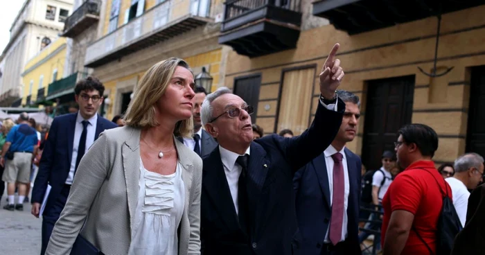 Federica Mogherini în Cuba FOTO EPA-EFE