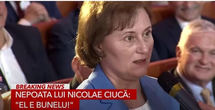 Cristina Maria, soția lui Nicolae Ciucă / foto: captura Antena 3 CNN
