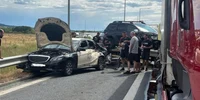 accident pe a1 in timis, 4 vehicule implicate, 24 iulie 2026 FOTO Facebook/Lugoj Info