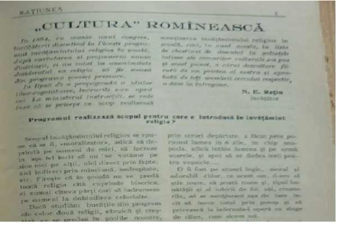 citate din revista bilunara ratiunea (1911-1914)  foto