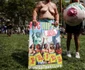 Femei defilează în sânii goi în timpul parade GoTopless pride în Manhattan New York FOTO Guliver/GettyImages