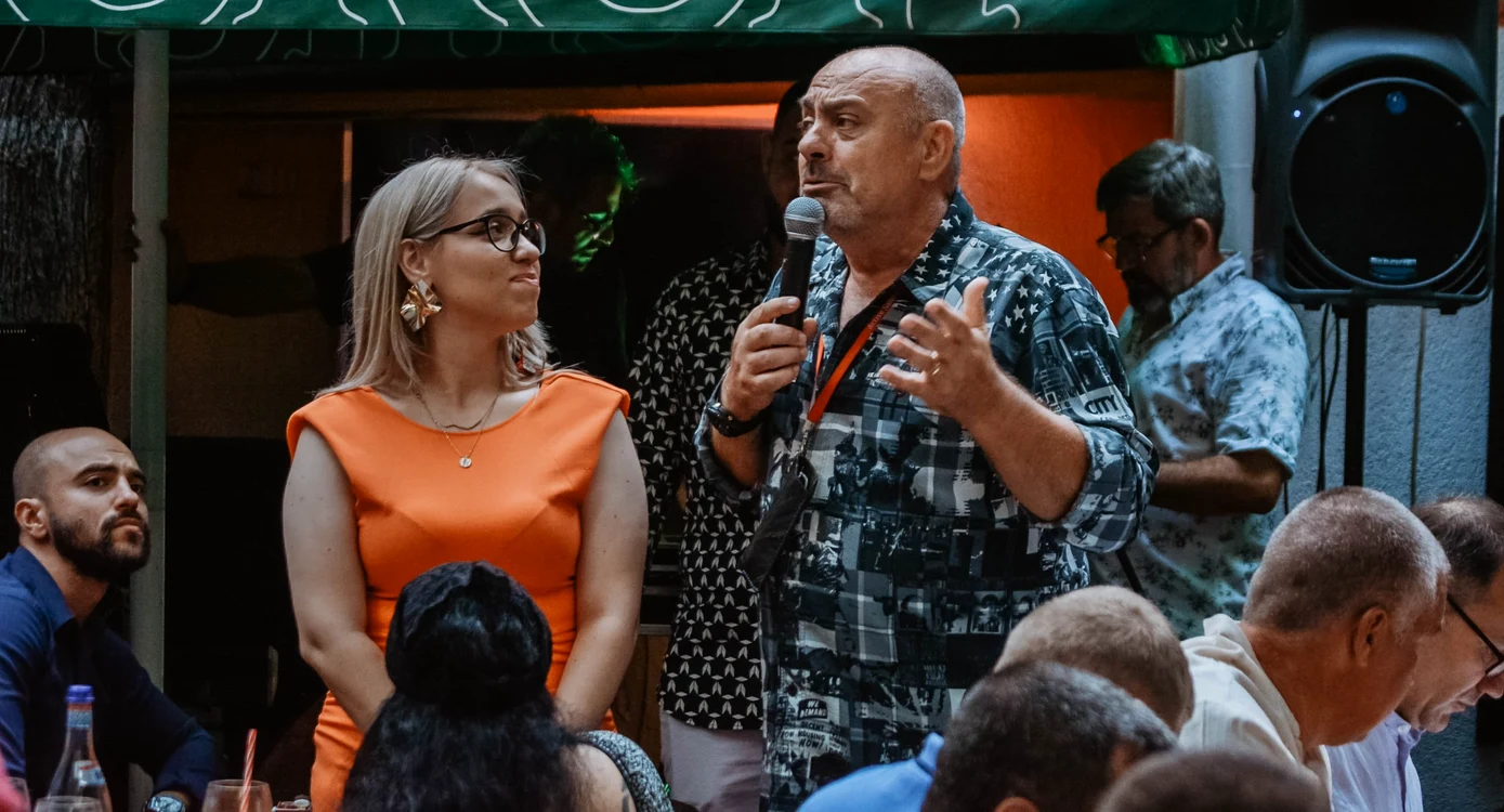 Roxana Zidaru și Emil Mitrache la eveniment
