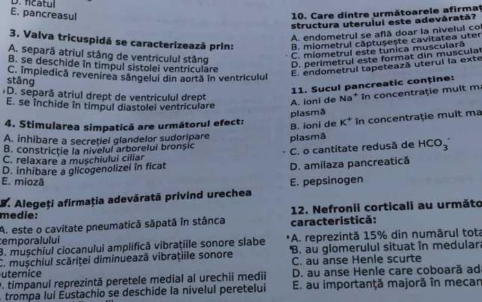 subiecte medicina dentara 1