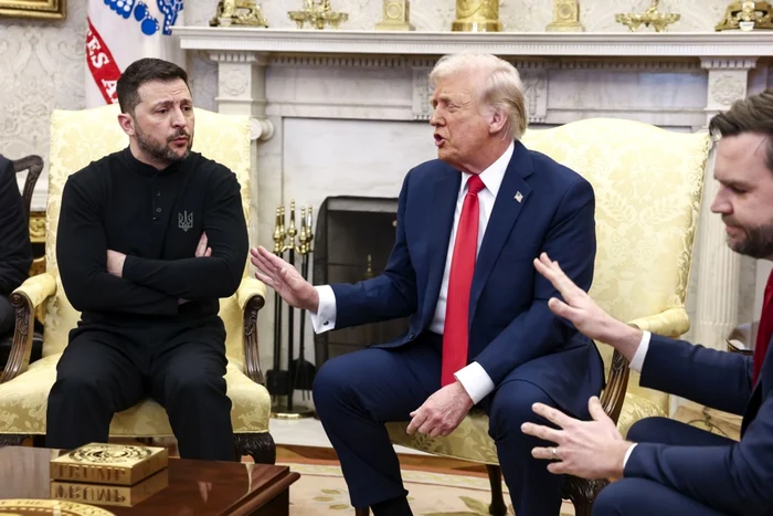 Volodimir Zelenski a părăsit devreme Casa Albă după disputa din Biroul Oval FOTO EPA-EFE