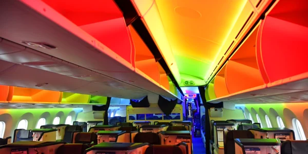 Interiorul unei aeronave. Foto